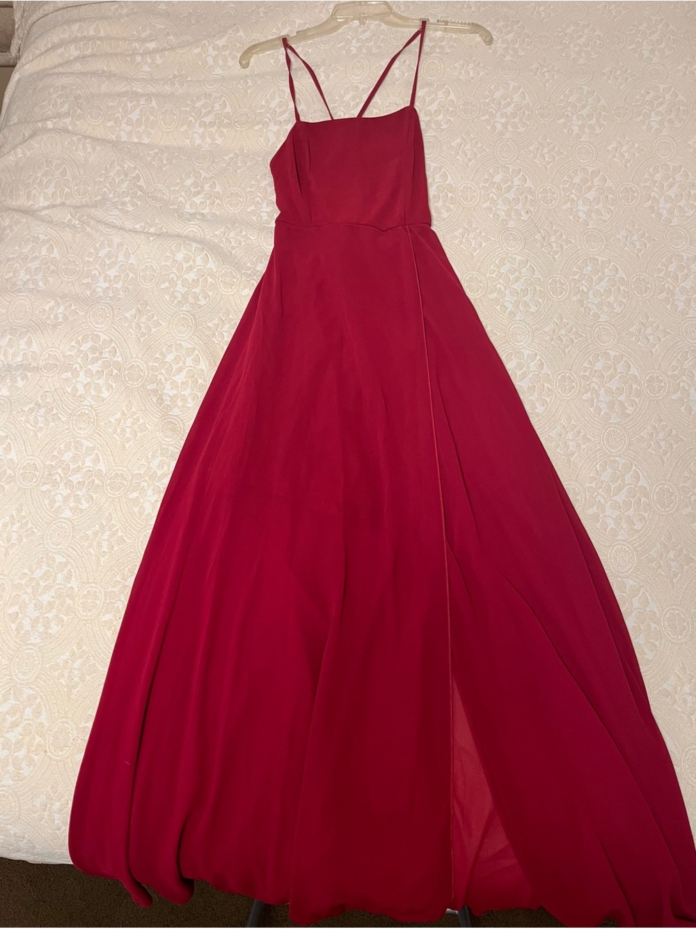 SHEIN Burgundy Spaghetti-Strap Maxi Dress-never worn
